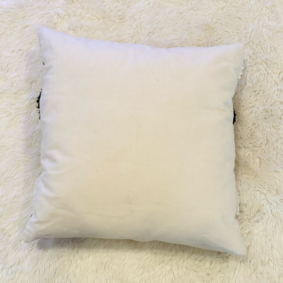 Black & White Textured Boho Accent Pillow Cover - Picture 6 of 10